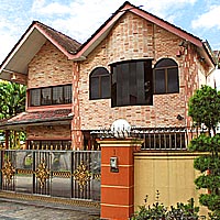 brick veneer house exterior - Johor, Malaysia