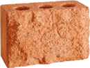 Golden Peach Color Rockface Sandblast Clay Block