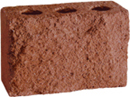 Golden Brown Color Rockface Sandblast Clay Block
