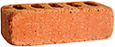 Golden Peach Color Cobble Clay Brick