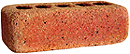 Golden Peach Color Cobble Clay Brick with Shade