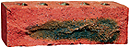 Super Red color Rock Face Clay Brick with Sunset Clinker Shade