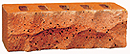 Golden Peach Color Rock Face Clay Brick with Antique Clinker