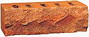 Golden Peach Color Rock Face Clay Brick with Shade