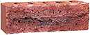 Lavender Color Rock Face Clay Brick with Antique Clinker