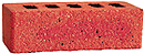 Super Red Color Rock Face Clay Brick with Shade