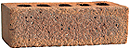 Golden Peach Color Rock Face Clay Brick with Sunset Clinker Shade