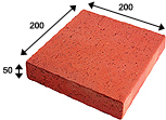 Super Red Color Wirecut Clay Paver