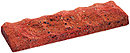 Super Red Color Rockface Sliced Brick Veneer