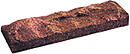 Golden Brown Color Rockface Sliced Brick Veneer