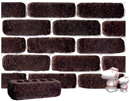 Dark Brown Brown Color Cobble Brick
