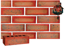 Super Red Color Smooth Face Brick with Antique Clinker
