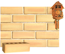 Golden Cream Color Smooth Face Brick with Shade
