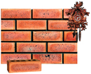 Golden Peach Color Smooth Face Brick with Antique Clinker