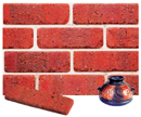Super Red Color Cobble Brick Veneer