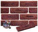 Golden Brown Color Cobble Sliced Brick Veneer with Shade