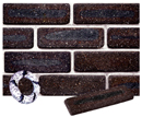 Dark Brown Color Cobble Sliced Brick Veneer with Shade