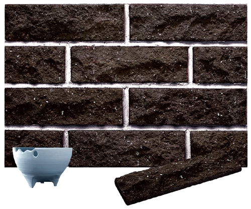 rockface brick veneer - 41rsb139-49