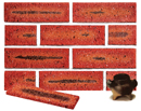 Super Red Color Sandblast Sliced Brick Veneer with Shade