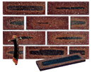 Golden Brown Color Smoothface Sliced Brick Veneer with Shade
