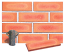 Golden Peach Color Smoothface Brick Veneer with Shade
