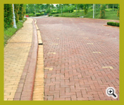 Super Red and Golden Peach Colors Wirecut Paver Driveway Project at Kuala Lumpur