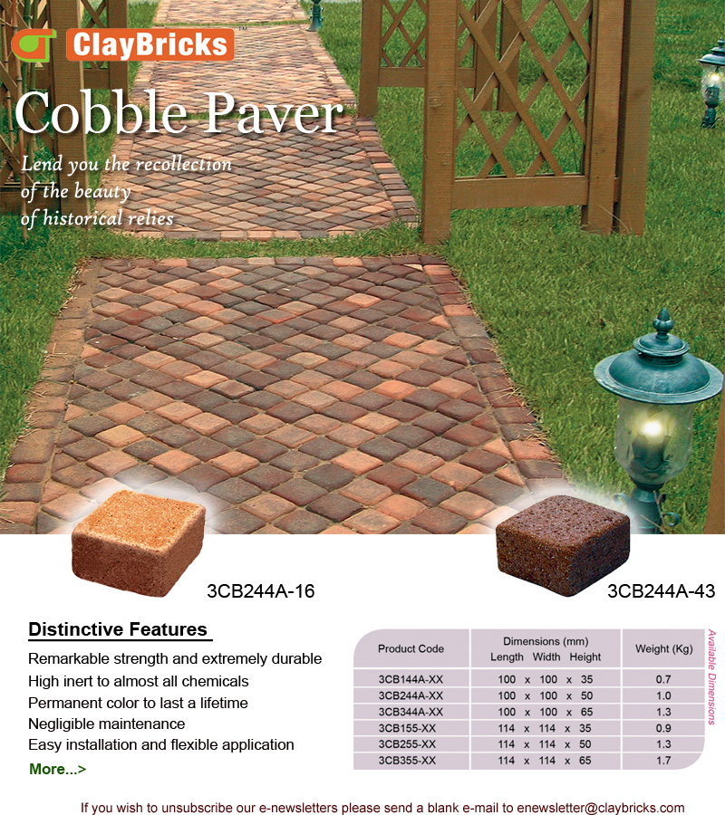 E-newsletter Issue 4 - Cobble Pavers