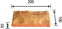 Rockface Sandblast Brick Veneer - 4RSB248A-16