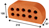 Brick Accessory - Double Bullnose - 8SF349-16 DBN
