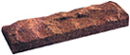 Golden Brown Rockface Sliced Brick Veneer