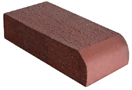 Golden Brown Color Wirecut Single Bullnose Paving Brick