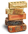 facing bricks: smooth face, rock face, sand blasted, cobble, etc