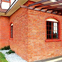 1SB-16 - sandblast facing brick house exterior - KL, Malaysia