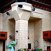 2RSB4911-54 - brick block St. Anne church interior - Penang, Malaysia