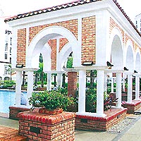 rockface sliced brick veneer exterior - KL, Malaysia