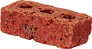 Super Red Color Rock Face Clay Brick