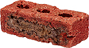 Golden Cream Color Rock Face Clay Brick