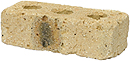 Golden Cream Color Rock Face Clay Brick
