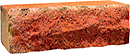 Cottage Style Golden Peach Color Rock Face Clay Brick