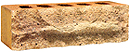 Golden Cream Color Rock Face Clay Brick with Antique Clinker