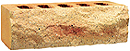 Golden Cream Color Rock Face Clay Brick with Clinker Shade
