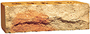 Golden Cream Color Rock Face Clay Brick with Sunset Clinker Shade
