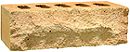 Golden Cream Color Rock Face Clay Brick with Shade
