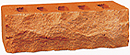 Golden Peach Color Rock Face Clay Brick