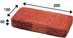 Super Red Color Cobble Clay Paver