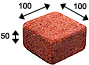Super Red Color Cobble Clay Paver