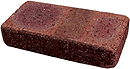 Golden Brown Color Tumbled Clay Paver