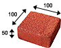 Super Red Color Sandblast Clay Paver