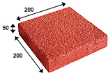 Super Red Color Sandblast Clay Paver