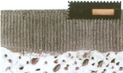 Apply a scratch coat to cover and level any uneven wall surfaces if necessary and allow it to set prior to applying the adhesive mortar
